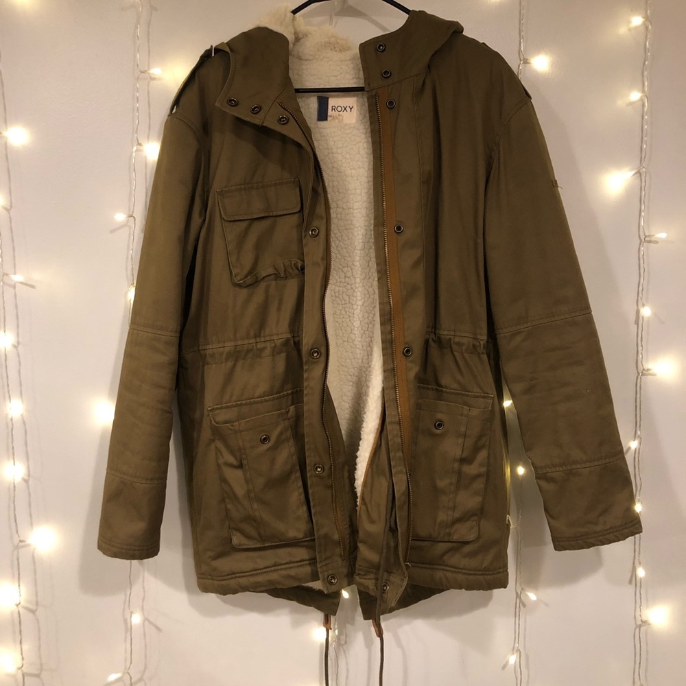 Roxy Lined Camel Jacket